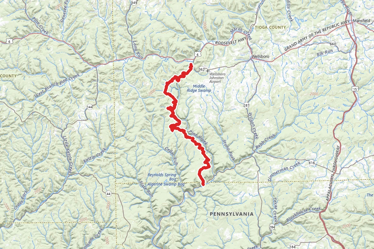 Tioga West Rim Trail