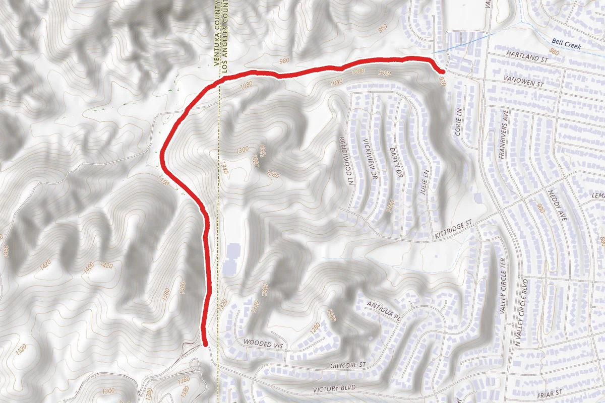 El Escorpion Trail to Hunter Allen Trail