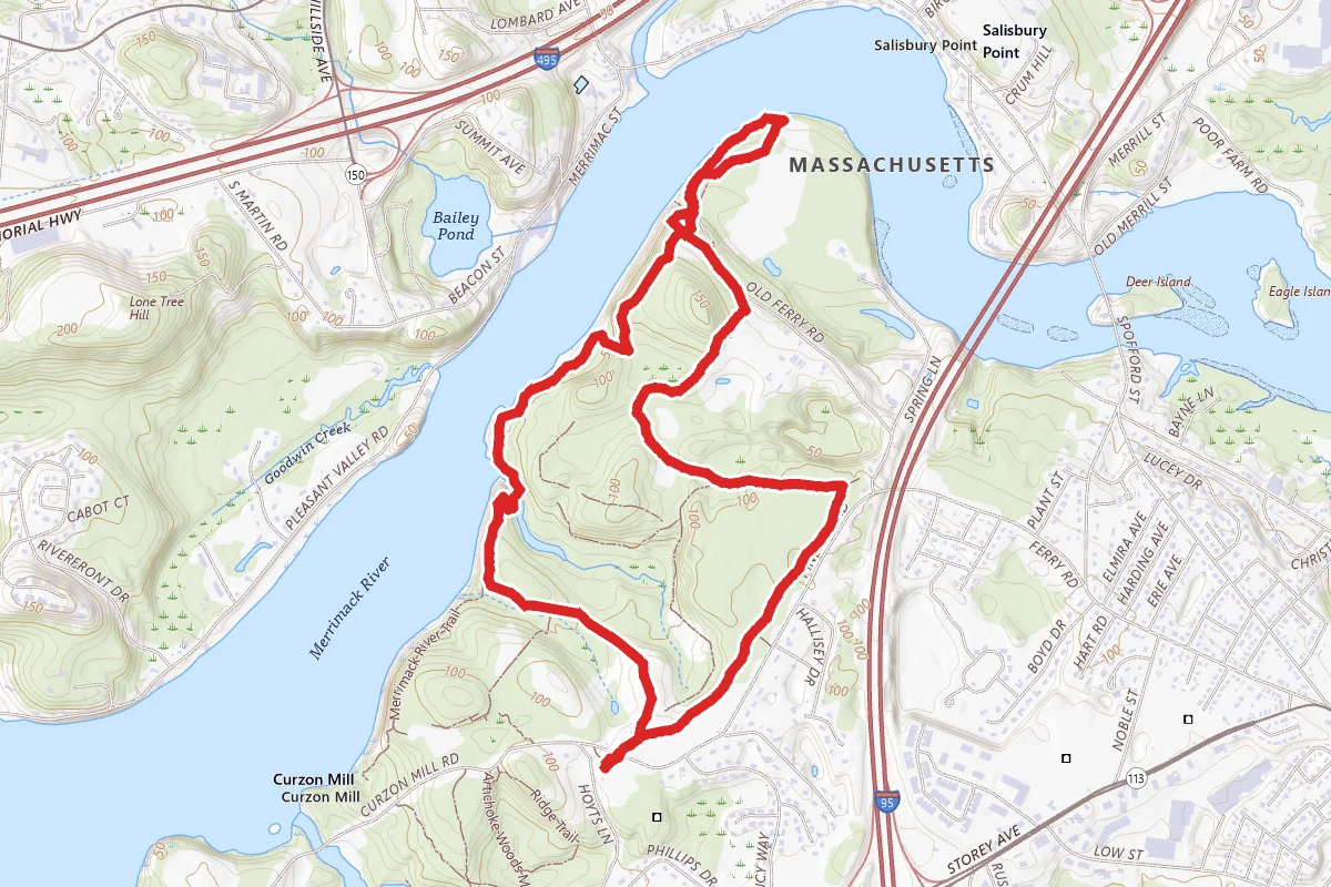 Laurel, Main and Pine Trail Loop