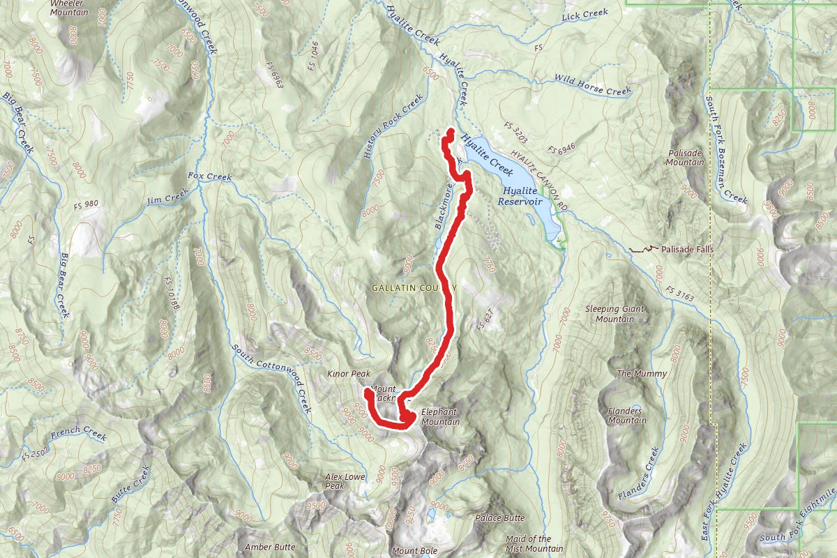 Mount Blackmore via Blackmore Trail
