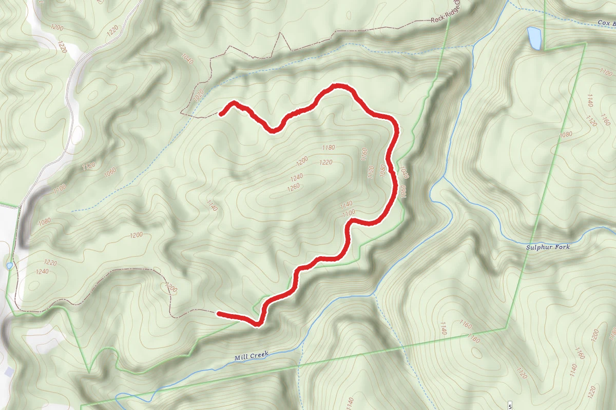 Rock Ridge Ohv Trail route map