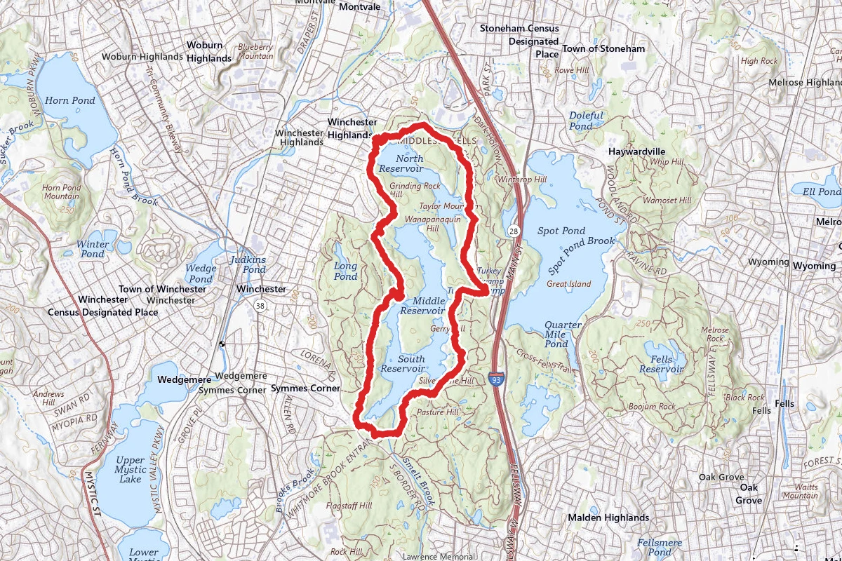 West Middlesex Fells Reservoir Trail