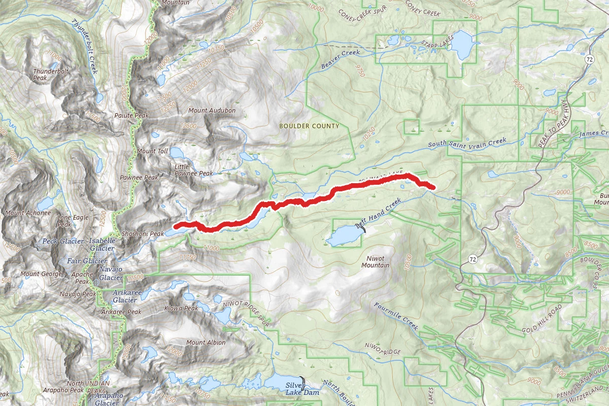 Lake Isabelle Trail (Winter)