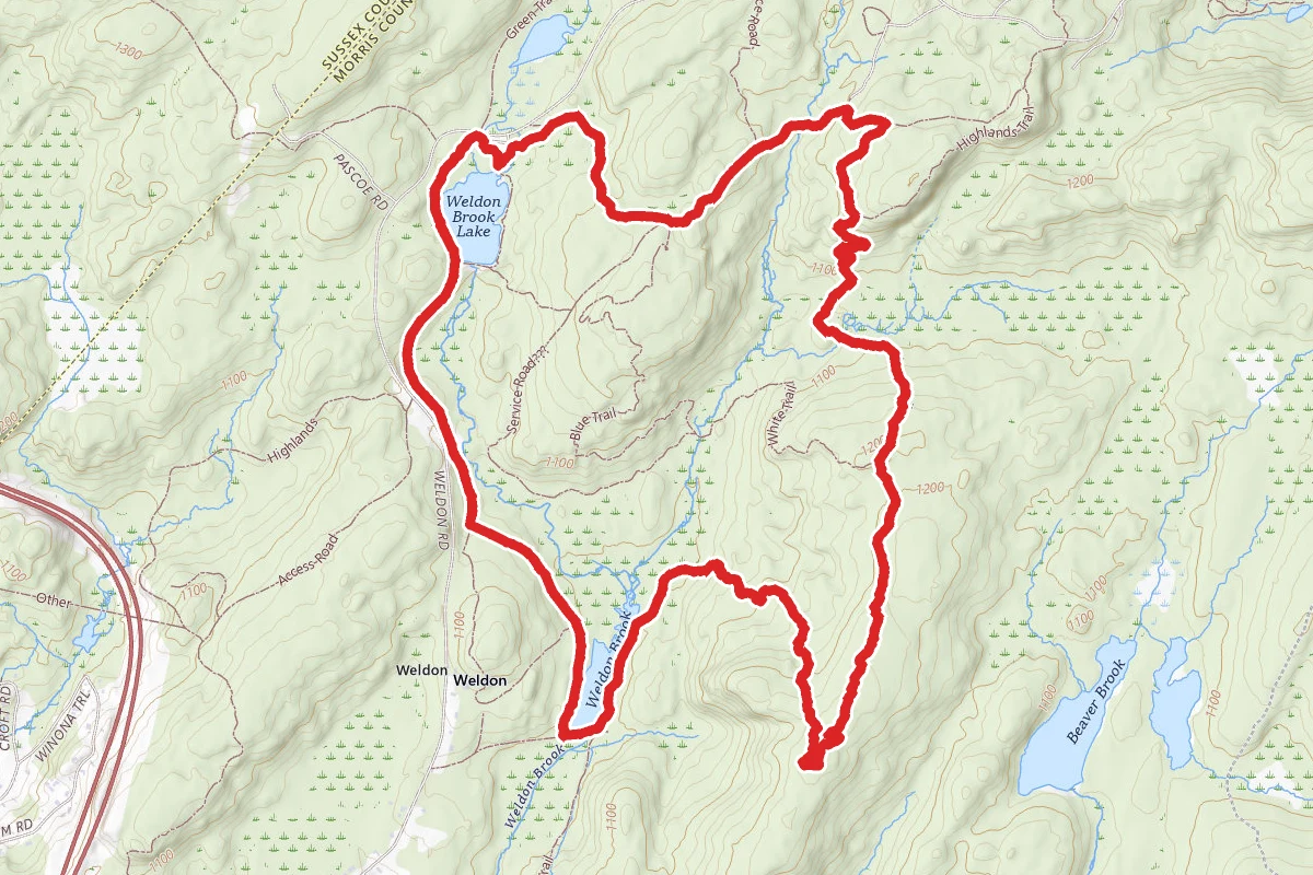 Yellow Trail and Highlands Trail Loop