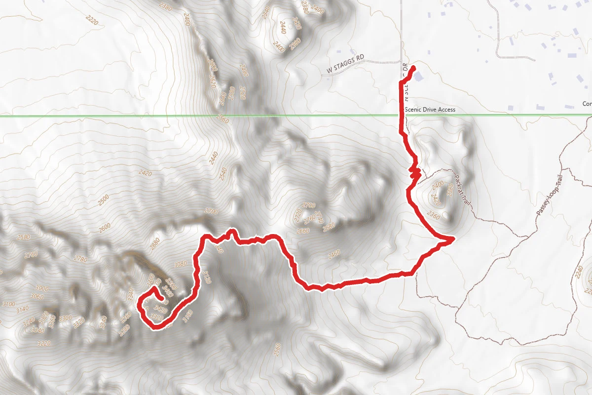 Safford (Sombrero) Peak Via North Scenic Drive