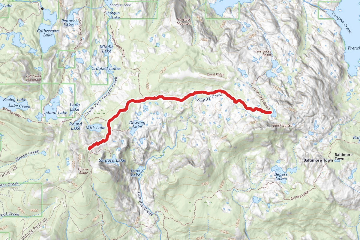 Glacier Lakes Trail