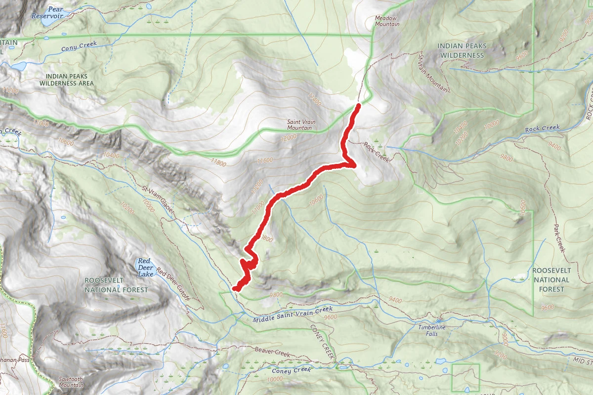 St. Vrain Mountain Trail