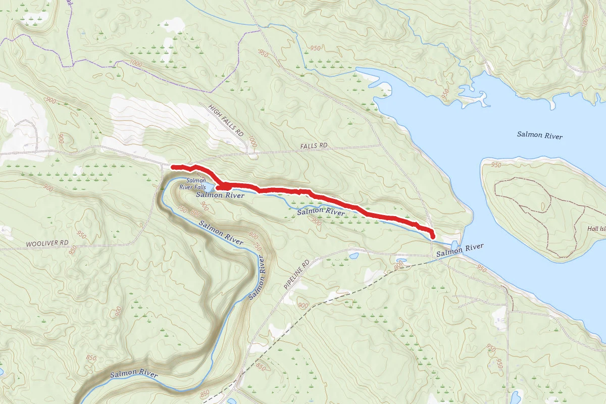 Salmon River Falls Lower Dam Trail