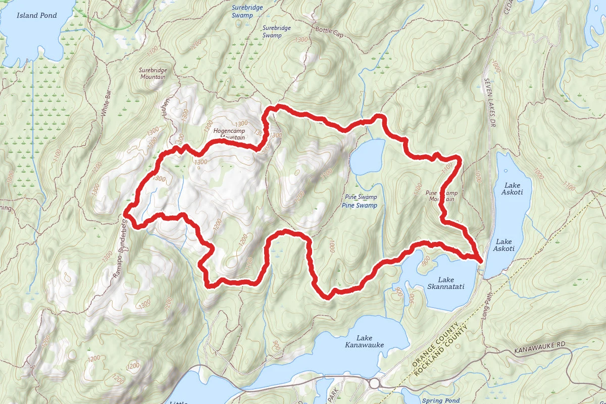 Pine Swamp Mountain and Hogencamp Mountain Loop