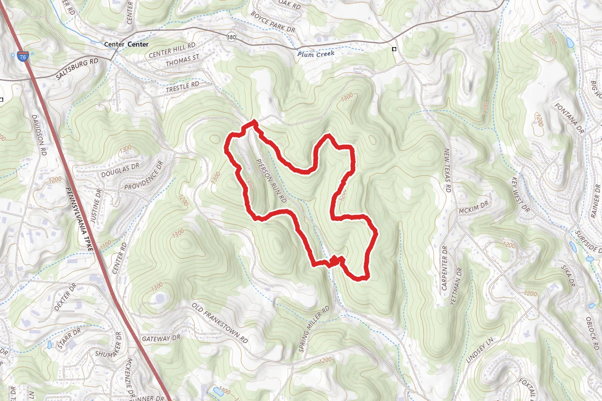 Boyce Park Log Cabin Trail Expanded Loop Trail