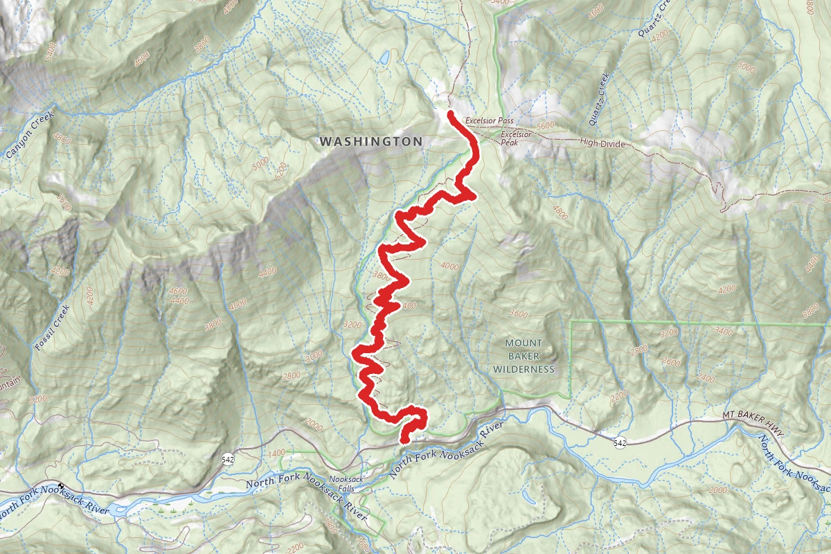 Excelsior Pass Trail