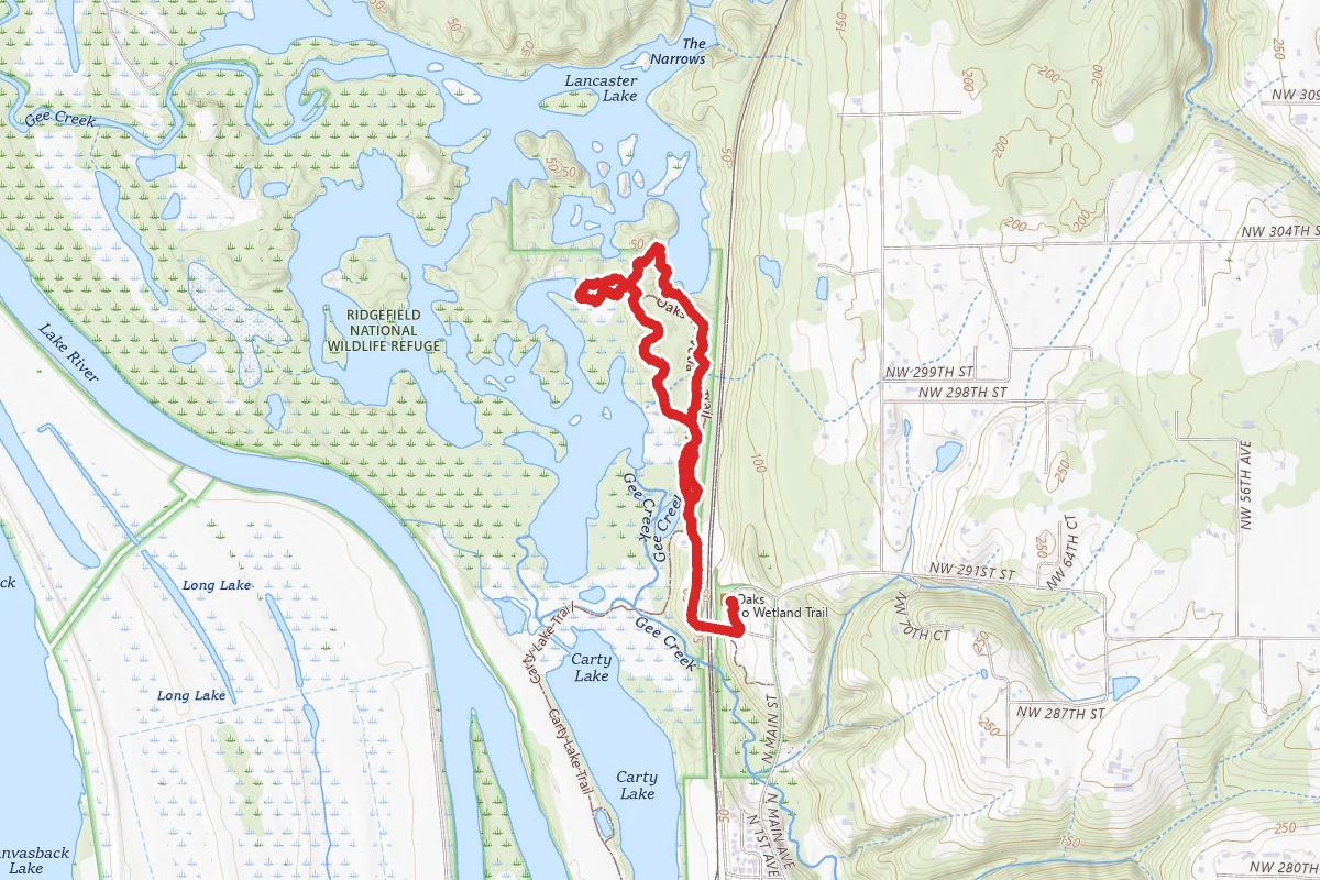 Oaks to Wetlands Trail Loop