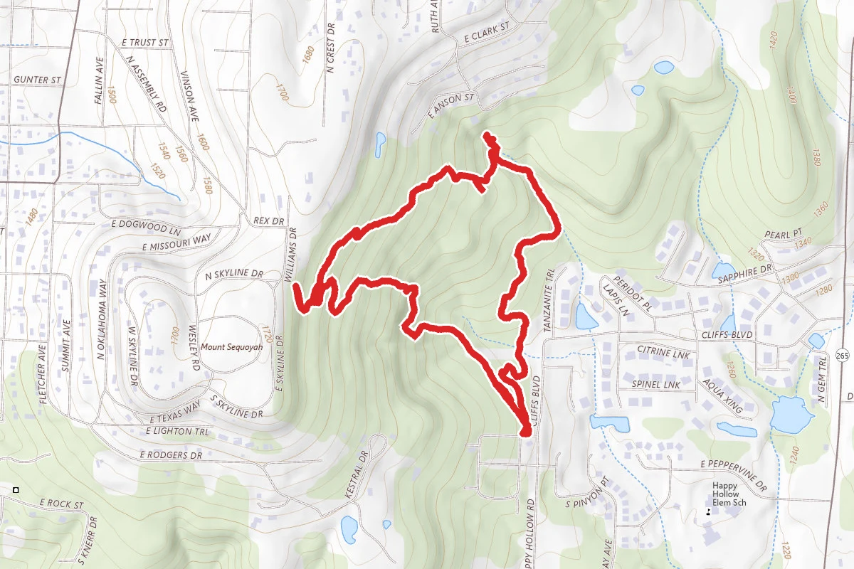 Mount Sequoyah Woods Loop