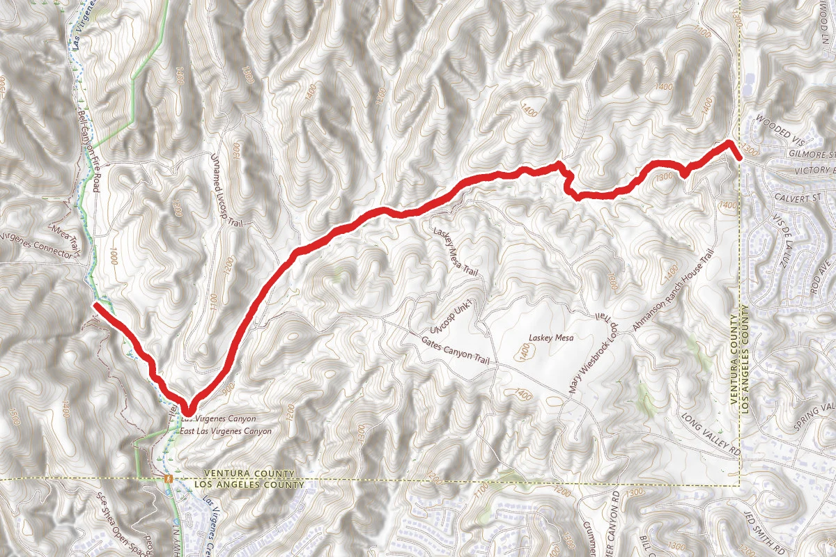 East Las Virgines Canyon Trail