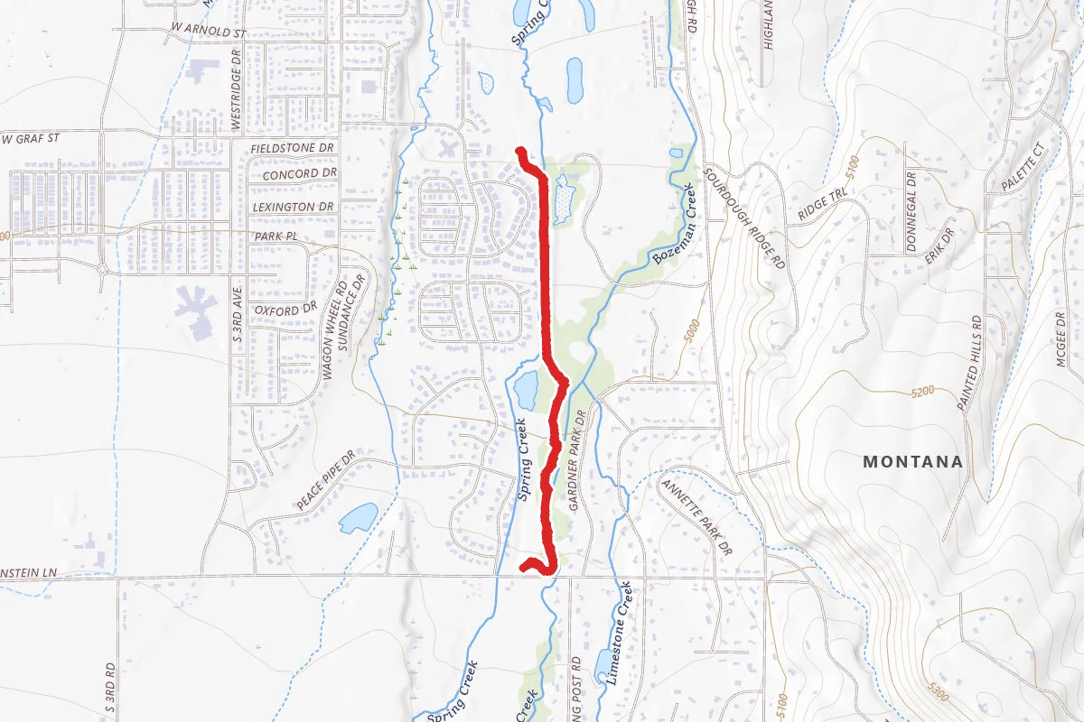 Bozeman (Sourdough) Creek Nature Trail