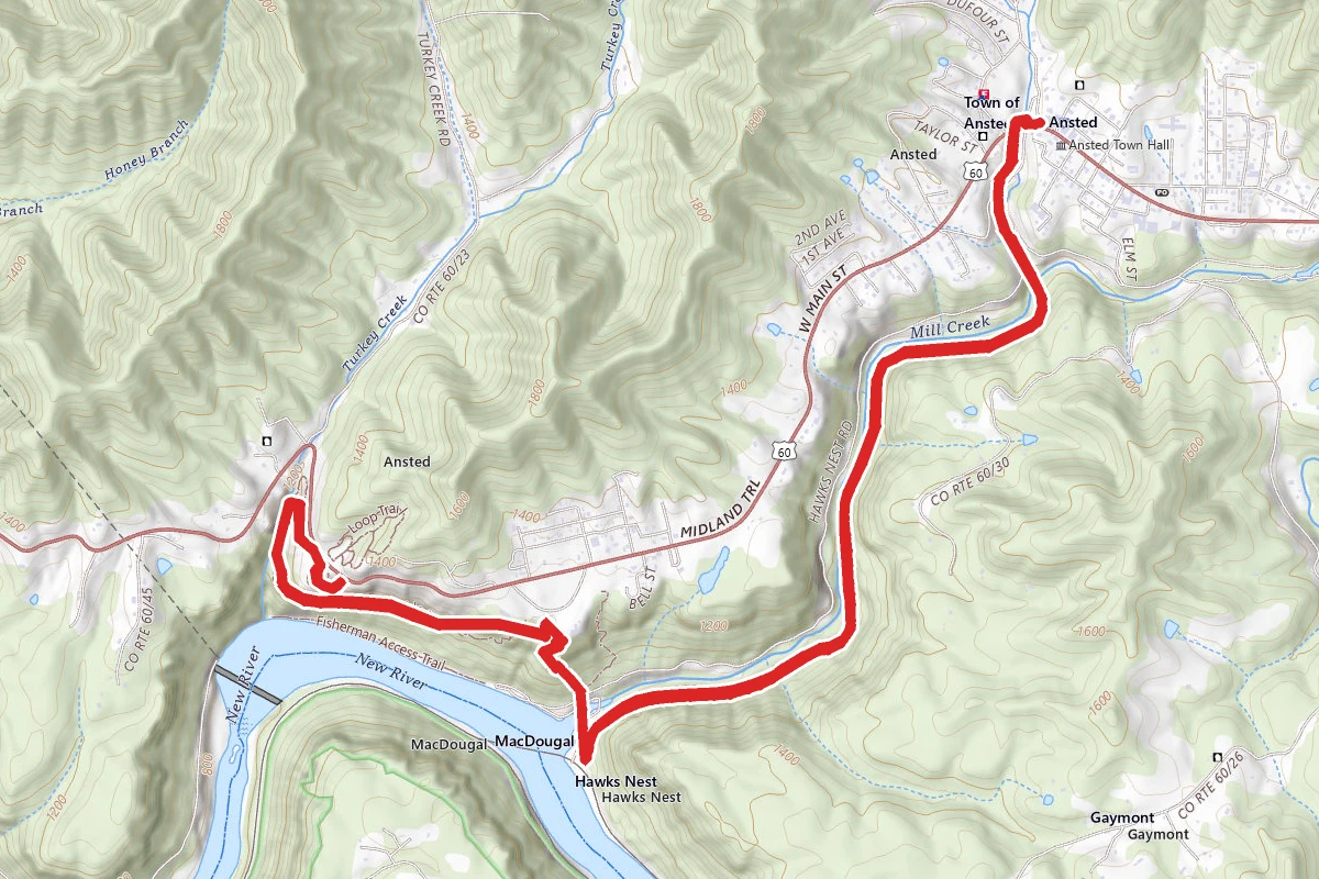 Hawks Nest Rail Trail
