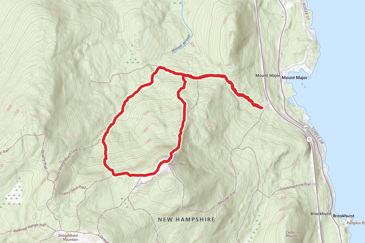 Mount Major and Brook Trail Loop