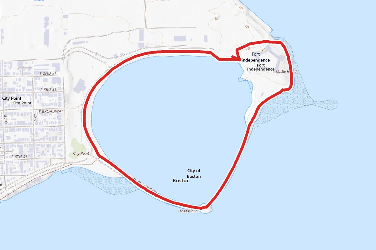 Boston Harbor and Castle Island