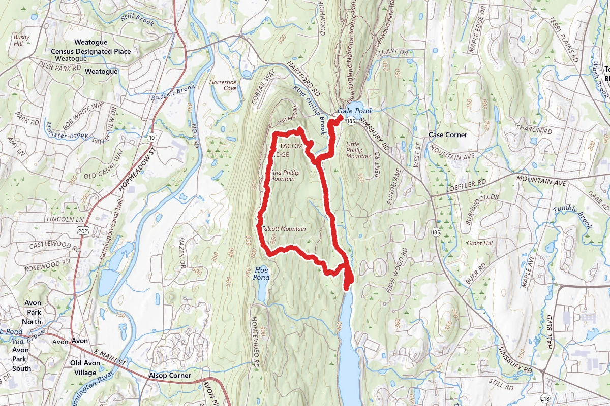 Talcott Mountain State Park Loop Trail