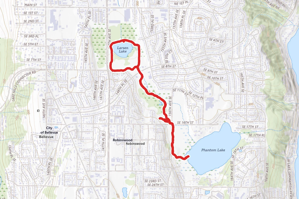 Lake Hills Lake to Lake Trail