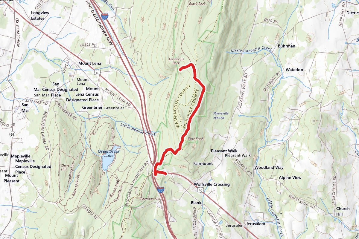 Annapolis Rock via Appalachian Trail
