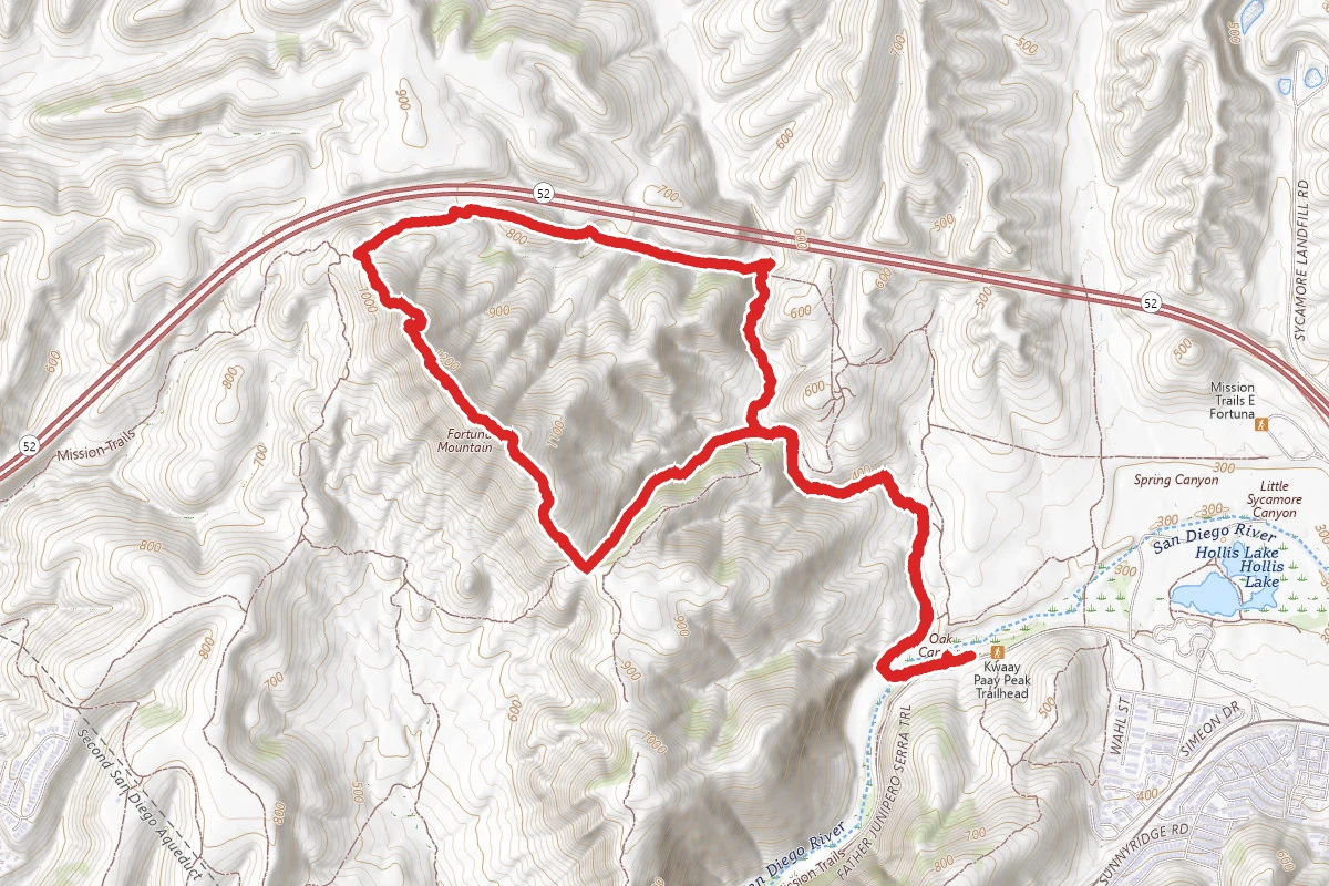 Fortuna Salle, North Fortuna, North Perimeter and Oak Canyon Loop