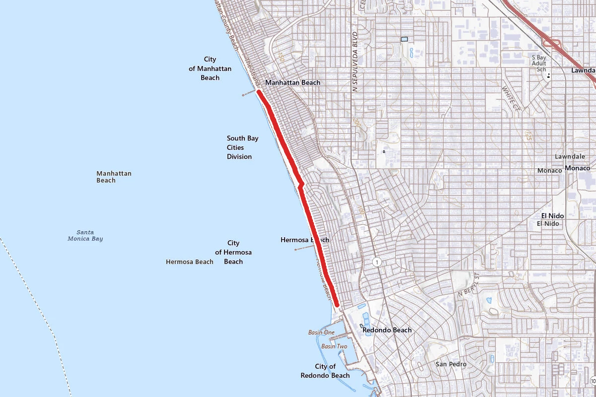 Manhattan Beach to Redondo Beach