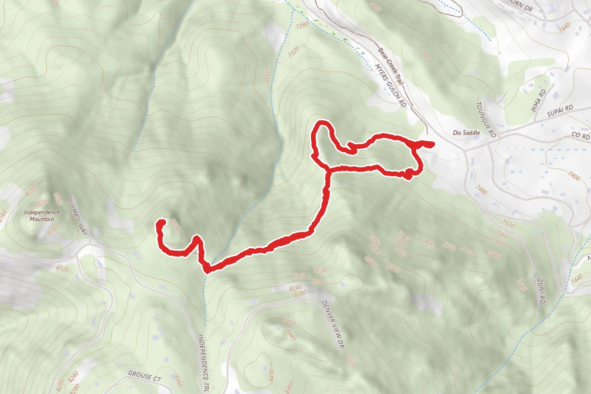 Independence Mountain Trail at Pence Park