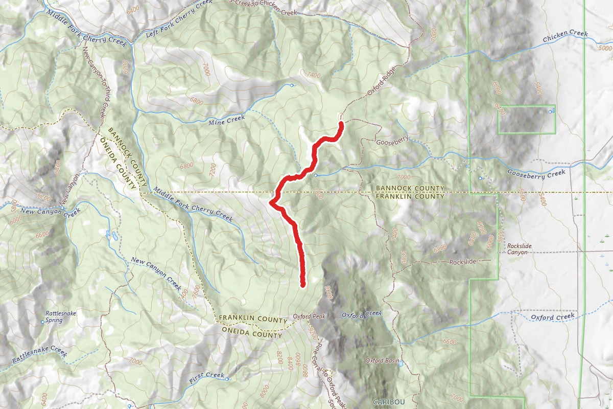 Gooseberry to Oxford Peak