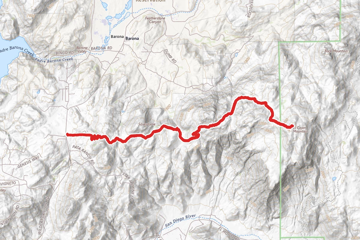El Cajon Mountain Trail