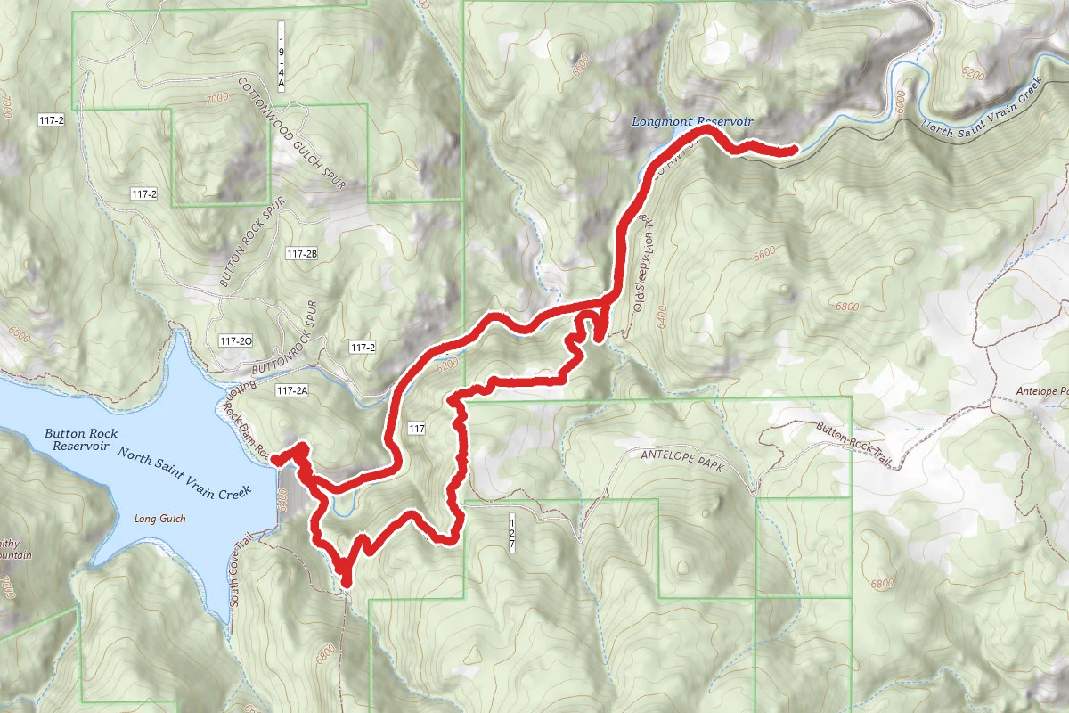 Button Rock Dam via Sleepy Lion Trail