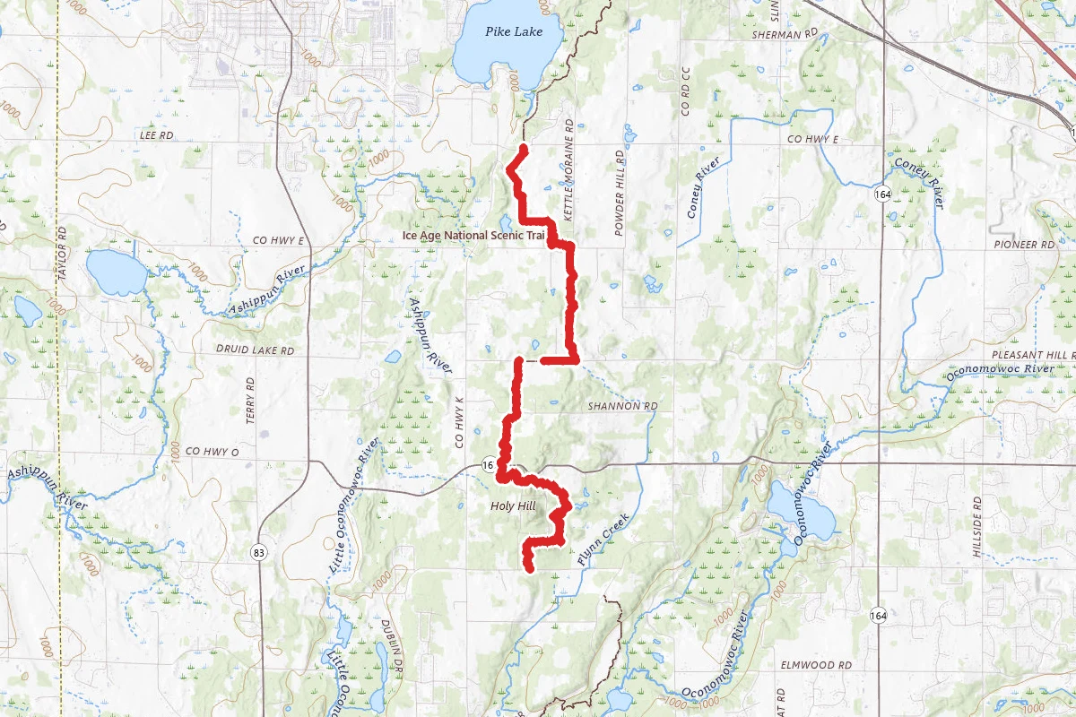Ice Age Trail - Holy Hill Segment
