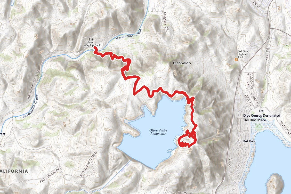 Lake Hodges Overlook Trail