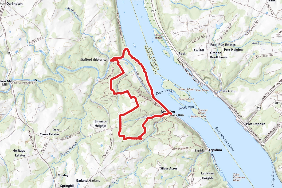 Ivy Branch to Farm Road Trail Loop