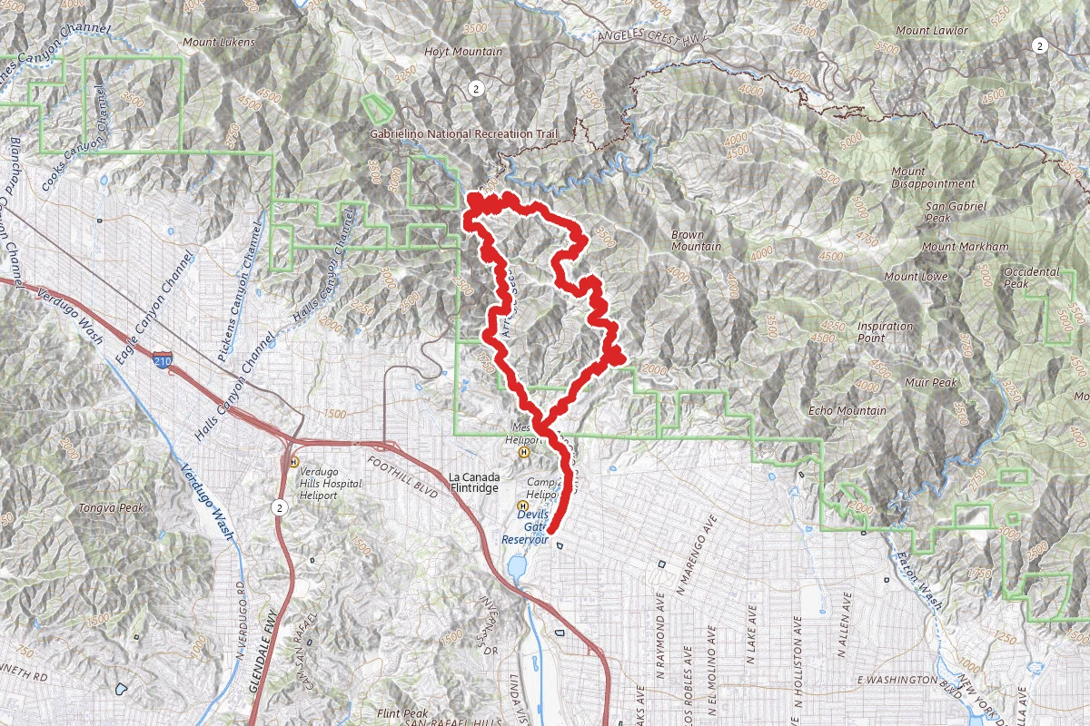 Gabrielino Trail to El Prieto Trail Loop