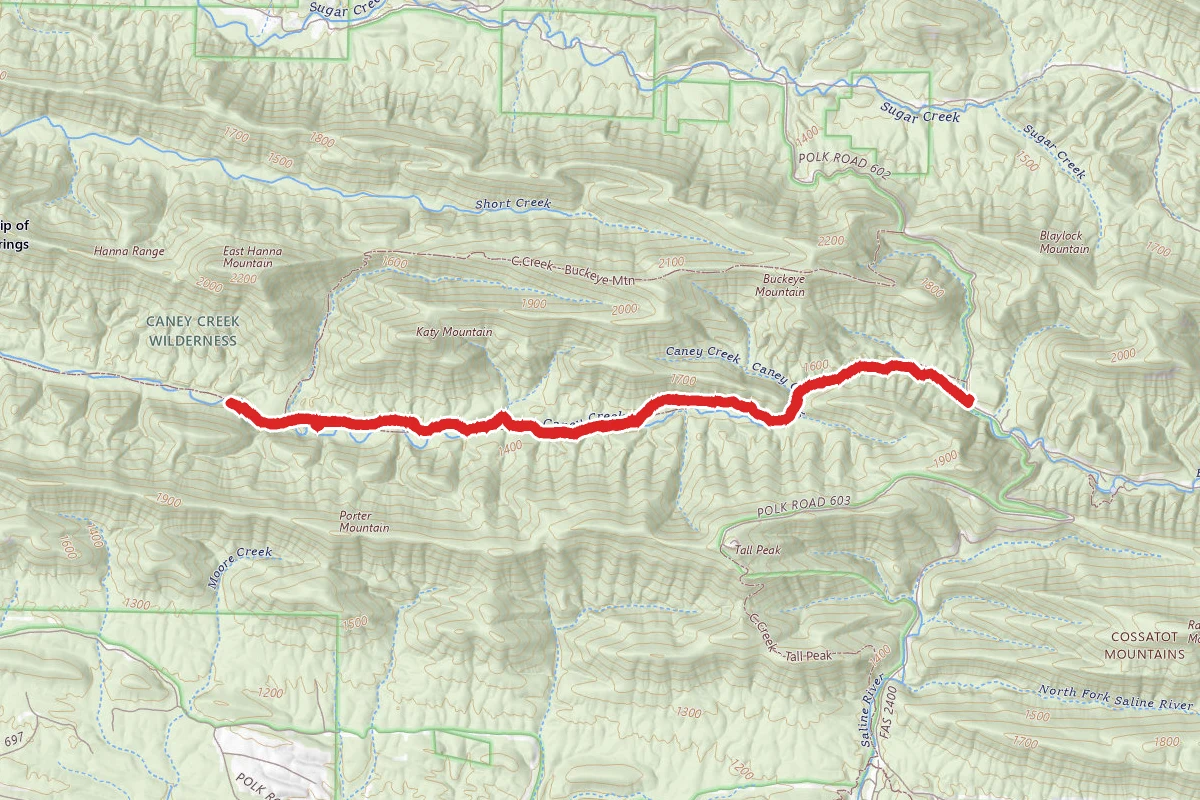 East Caney Creek Trail