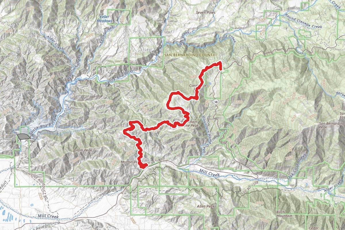 Mill Creek Angelus Oaks Bypass OHV Route