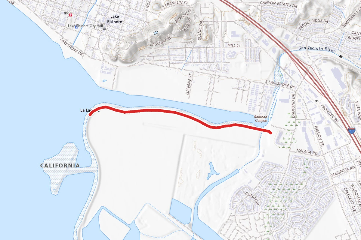 Lake Elsinore Levee Walk