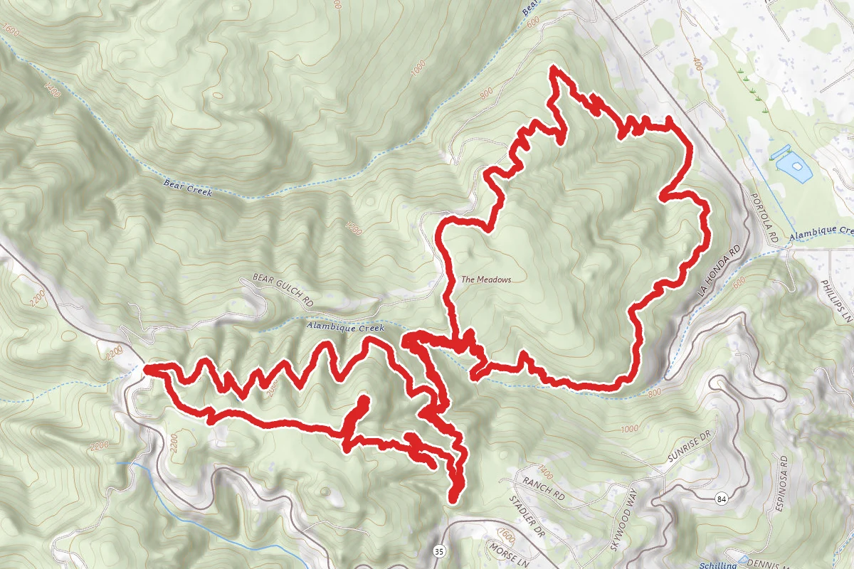 Bear Gulch, Skyline, and Alambique Loop