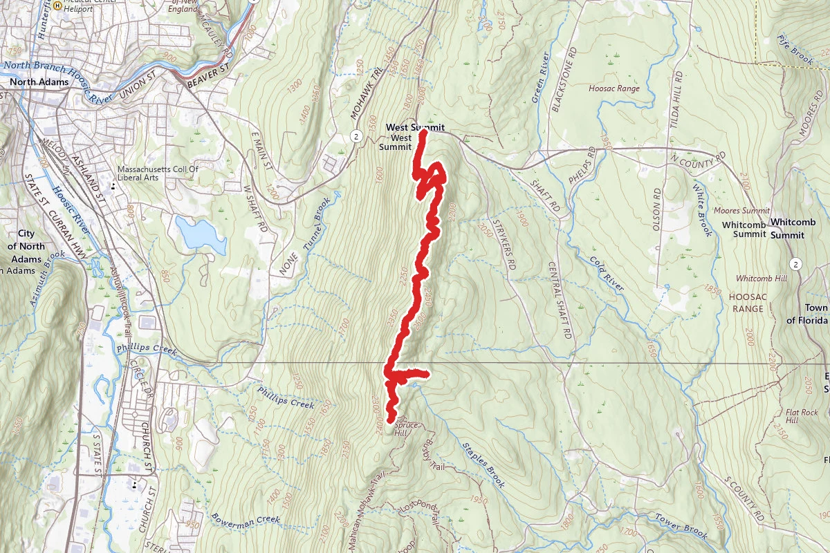 Hoosac Range Trail to Spruce Hill