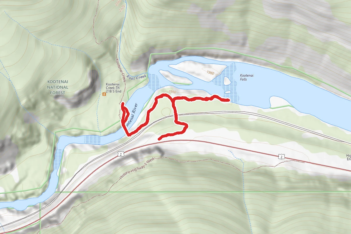 Kootenai Falls and Swinging Bridge Trail