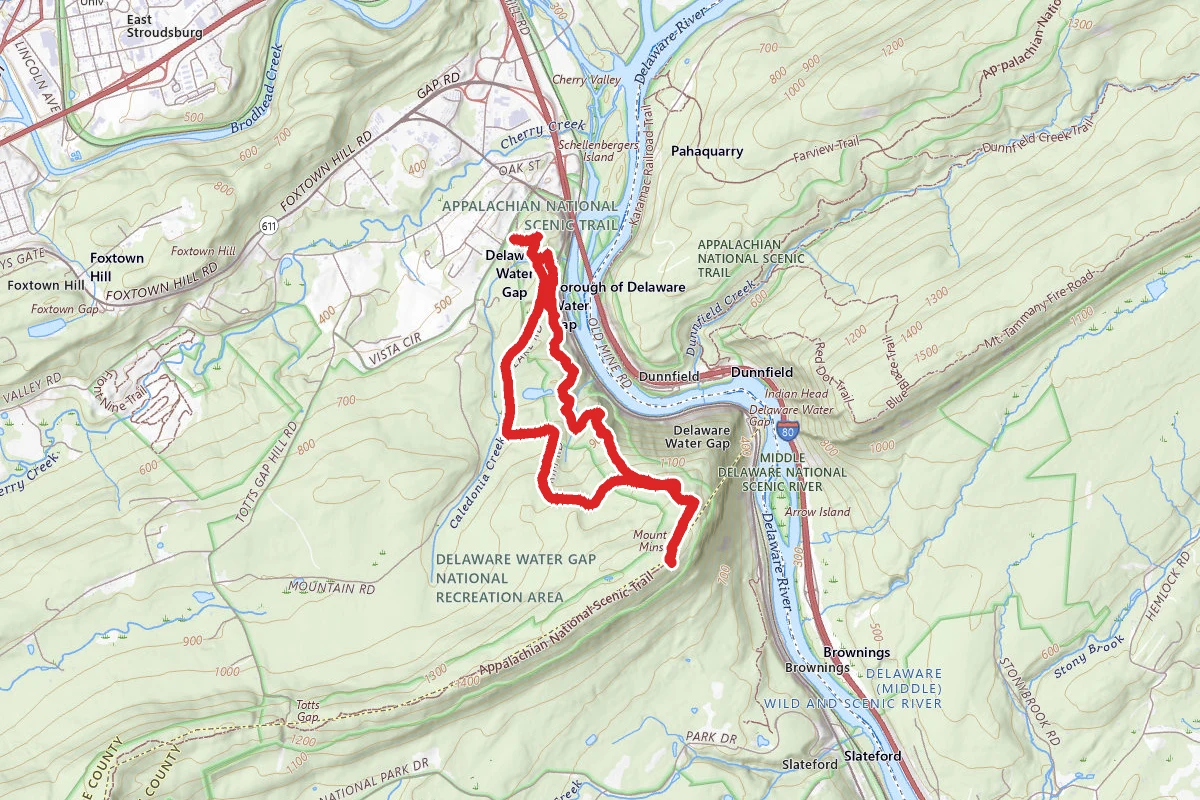 Mount Minsi via Appalachian Trail