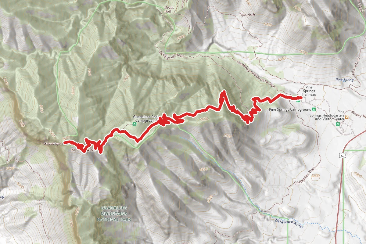 Guadalupe Peak Texas Highpoint Trail