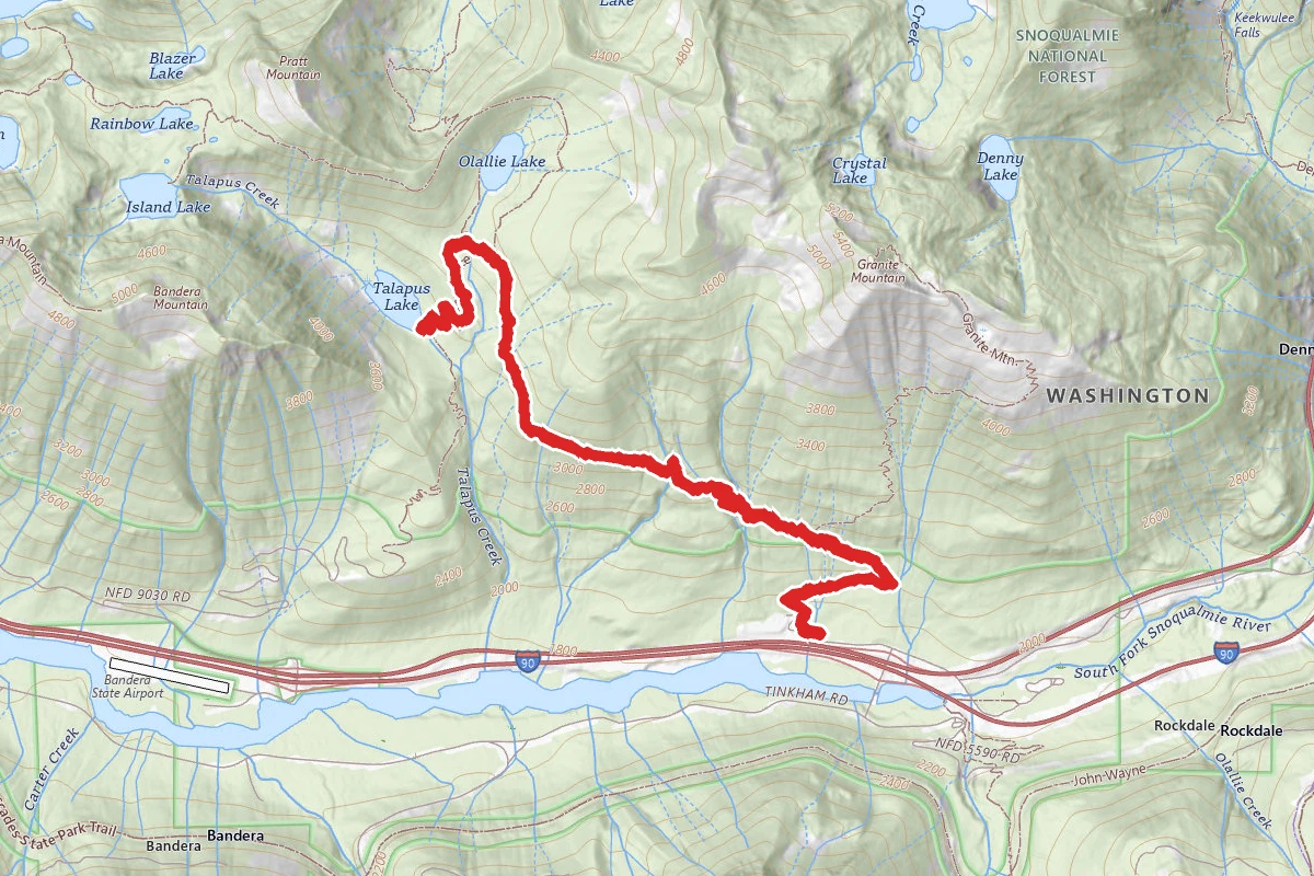 Talapus Lake via Pratt Lake Trail