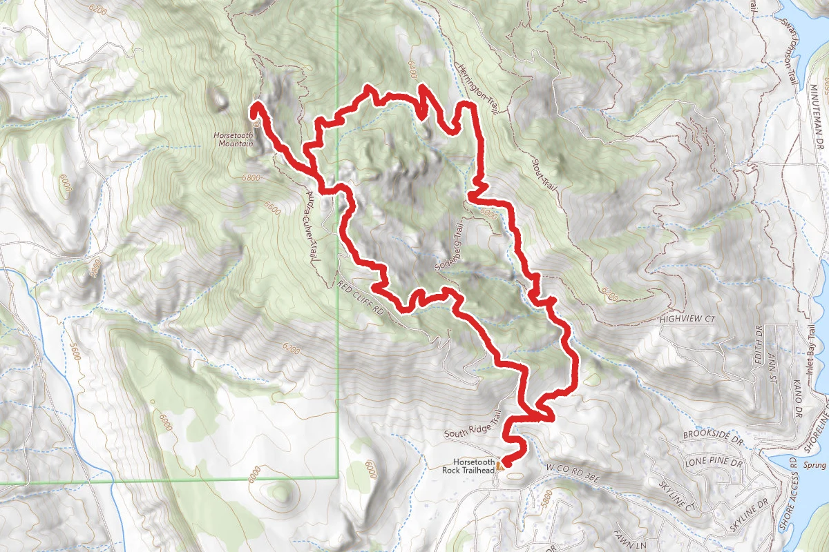 Horsetooth Falls and Horsetooth Rock Trail