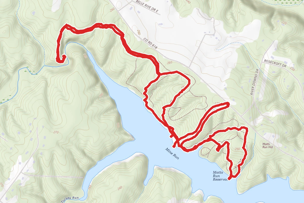Motts Run Reservoir Trails (Thursday-Monday)