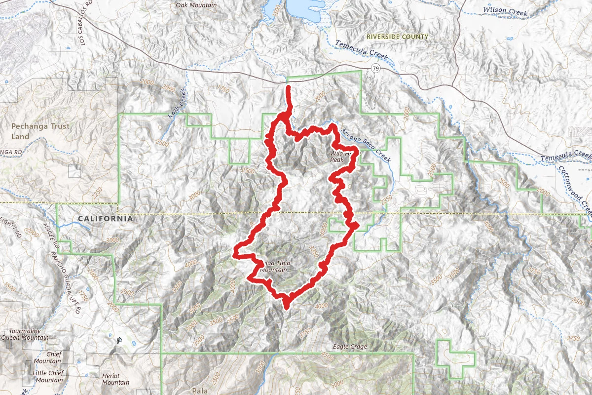 Agua Tibia Full Loop Trail