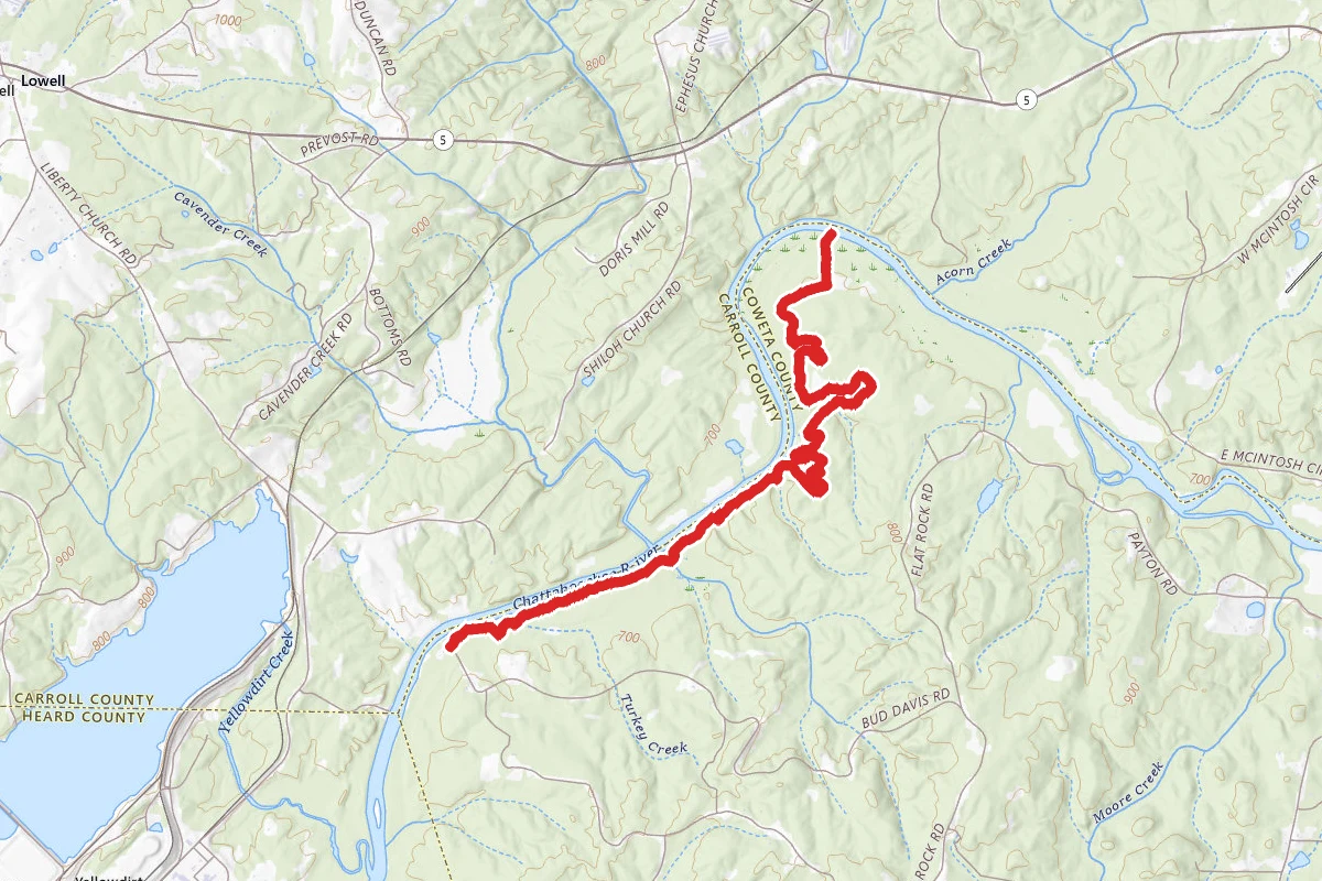 Chattahoochee Bend Riverside-Bend Trail
