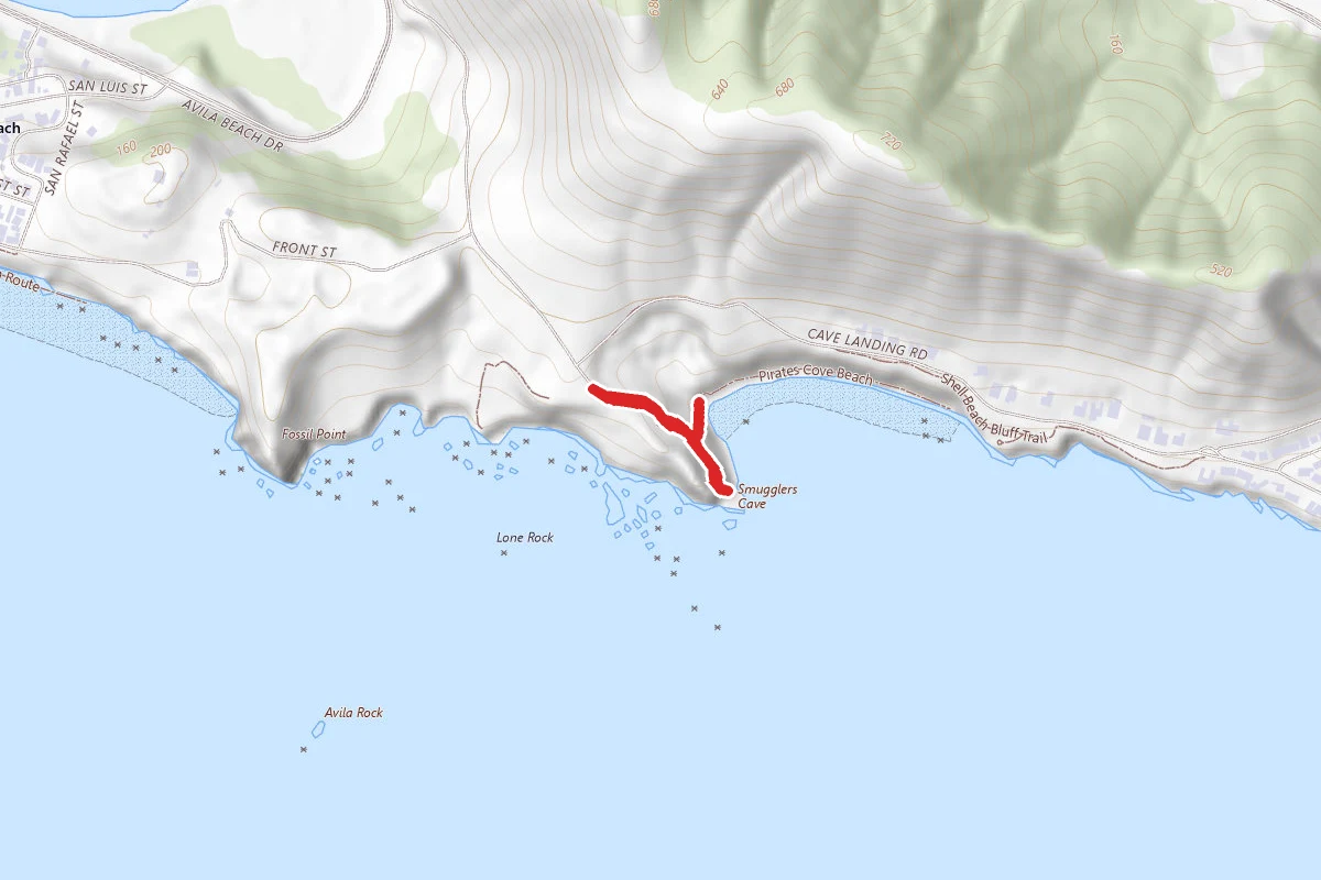Pirates Cove via Cave Landing Road