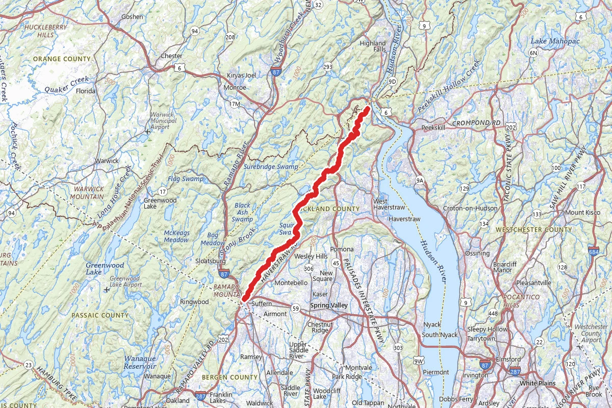 Suffern-Bear Mountain Trail